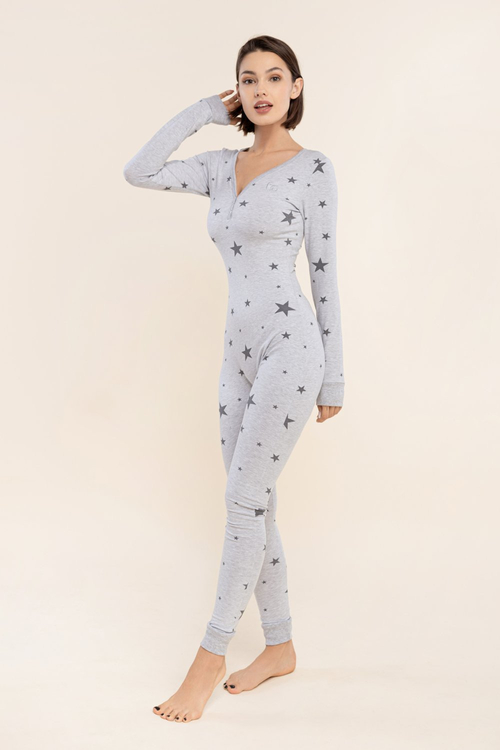 Jumpsuit grey stars